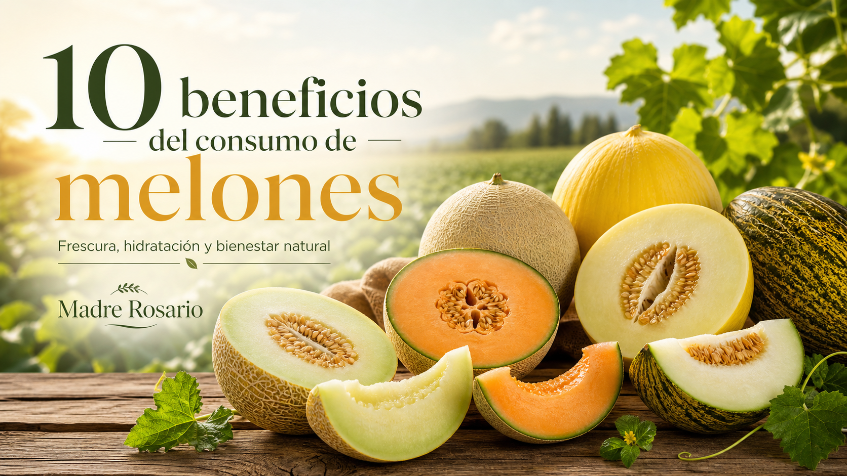 10 beneficios del consumo de melones para una vida más fresca y saludable