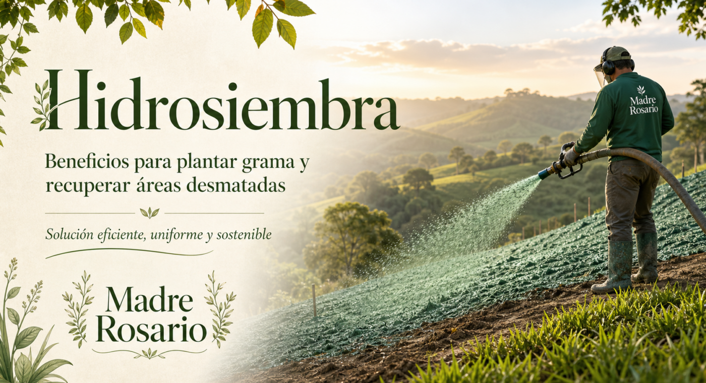 Hidrosiembra: una forma eficiente y natural de recuperar áreas verdes