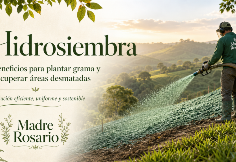 Hidrosiembra: una forma eficiente y natural de recuperar áreas verdes