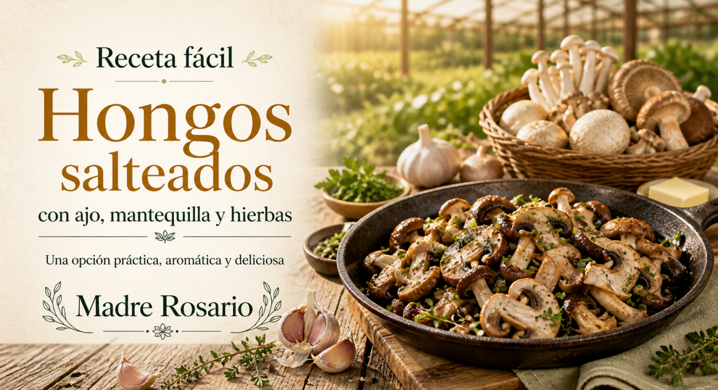 Receta fácil: hongos salteados con ajo, mantequilla y hierbas